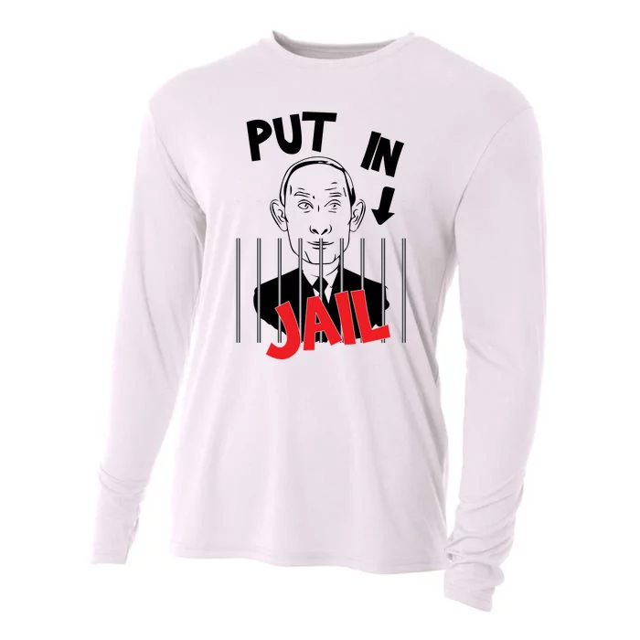 Put In Jail | Stop Vladimir Putin Cooling Performance Long Sleeve Crew