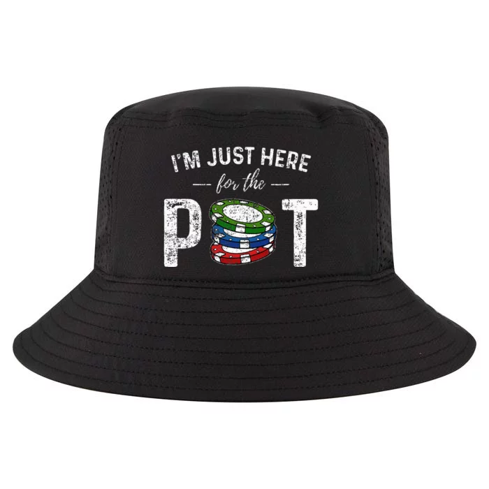 Poker I'm Just Here For The Pot Funny Cool Comfort Performance Bucket Hat