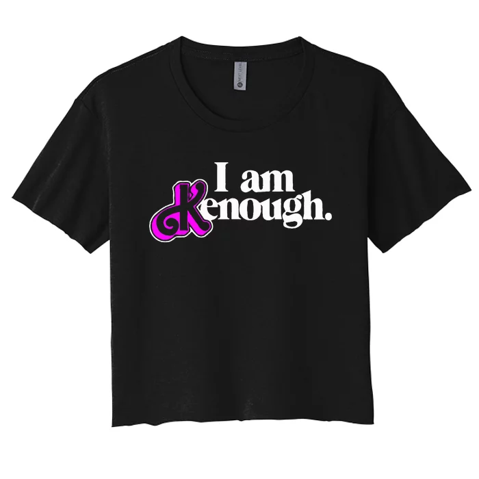 Pinky Im Ken I Am Ken Funny Enough Women's Crop Top Tee