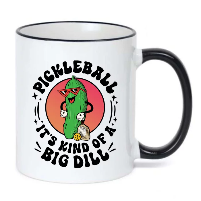 Pickleball ItS Kind Of A Big Dill Funny Paddleball Player Gift Black Color Changing Mug