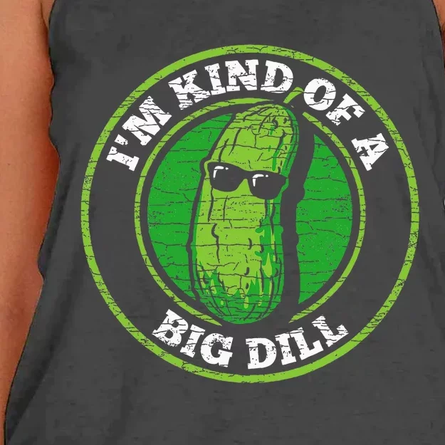 Pickle IM Kind Of A Big Dill Women's Knotted Racerback Tank