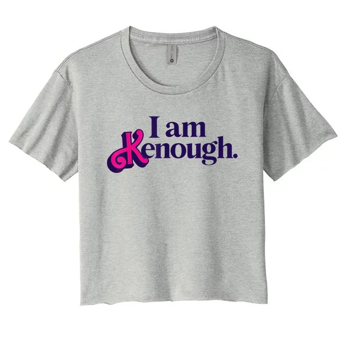 Pinky Im Ken I Am Ken Funny Enough Women's Crop Top Tee