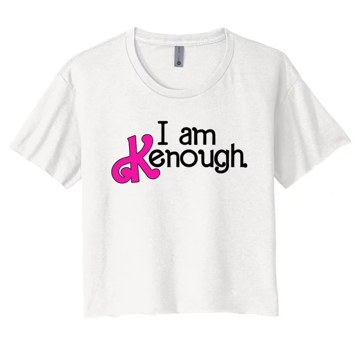 Pinky Im Ken I Am Ken Funny Enough For Men Women Kids Women's Crop Top Tee