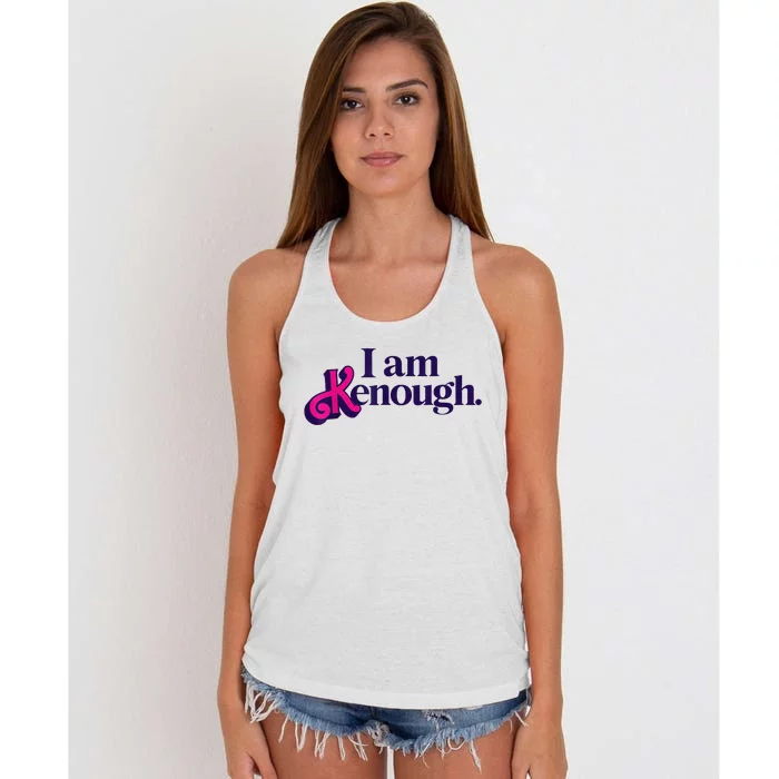 Pinky I'm Ken I am Ken Funny Enough Women's Knotted Racerback Tank