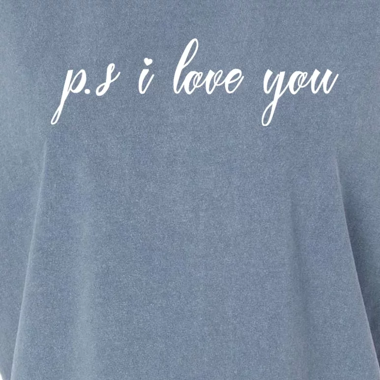 Ps I Love You Day Purple Garment-Dyed Women's Muscle Tee