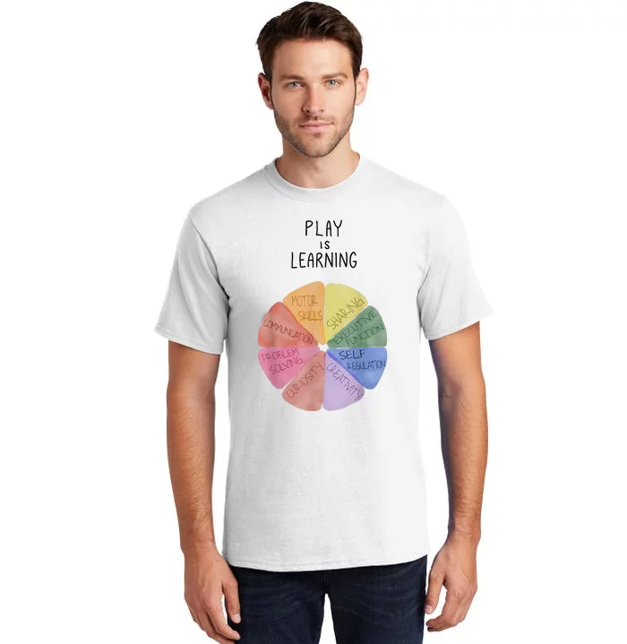 Play Is Learning Flower Floral Tall T-Shirt