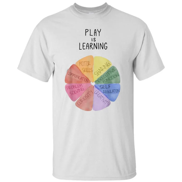 Play Is Learning Flower Floral Tall T-Shirt