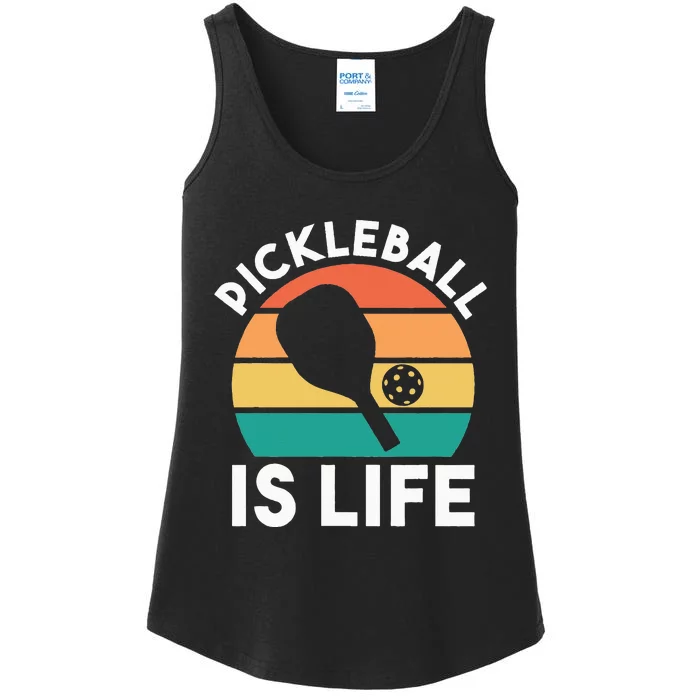 Pickleball Is Life Ladies Essential Tank