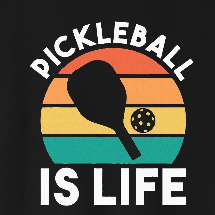 Pickleball Is Life Women's Crop Top Tee