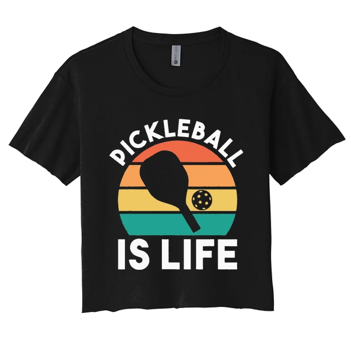 Pickleball Is Life Women's Crop Top Tee