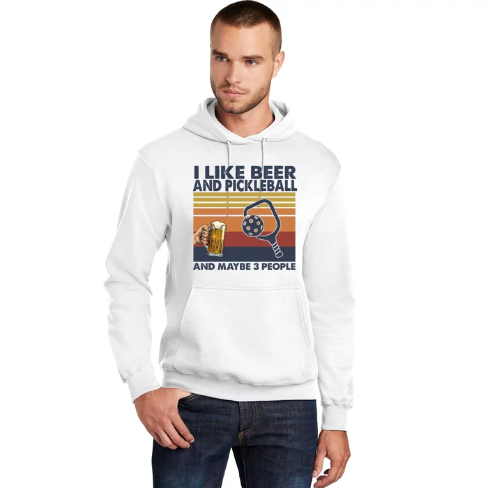 Pickleball I Like Beer LQT Hoodie