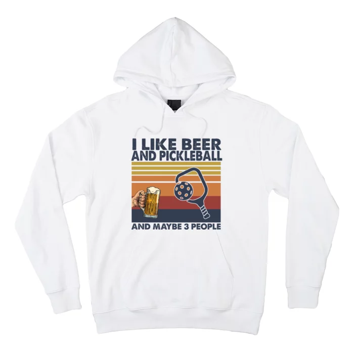 Pickleball I Like Beer LQT Hoodie