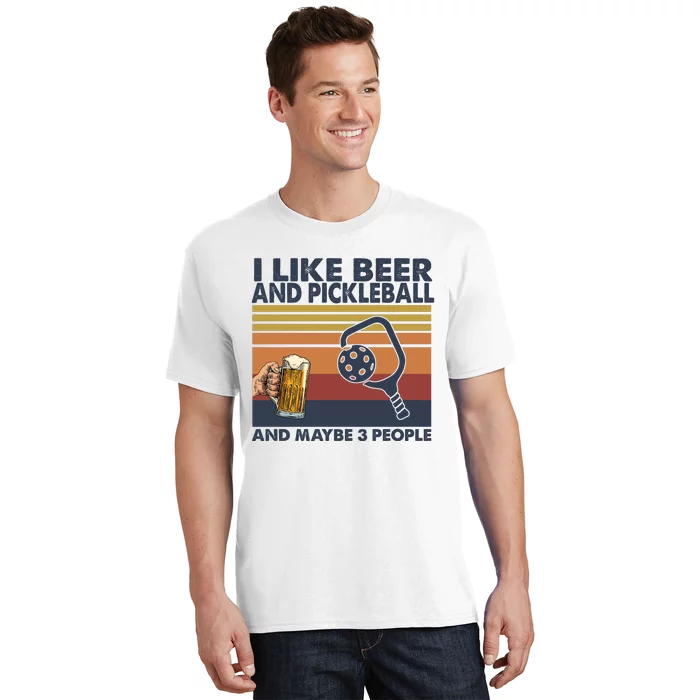 Pickleball I Like Beer LQT T-Shirt