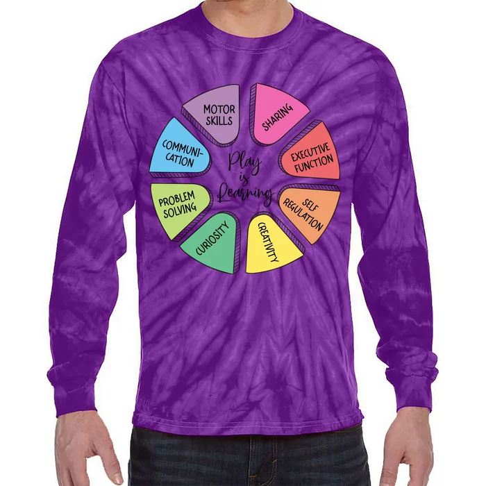 Play Is Learning Teacher Appreciation Tie-Dye Long Sleeve Shirt