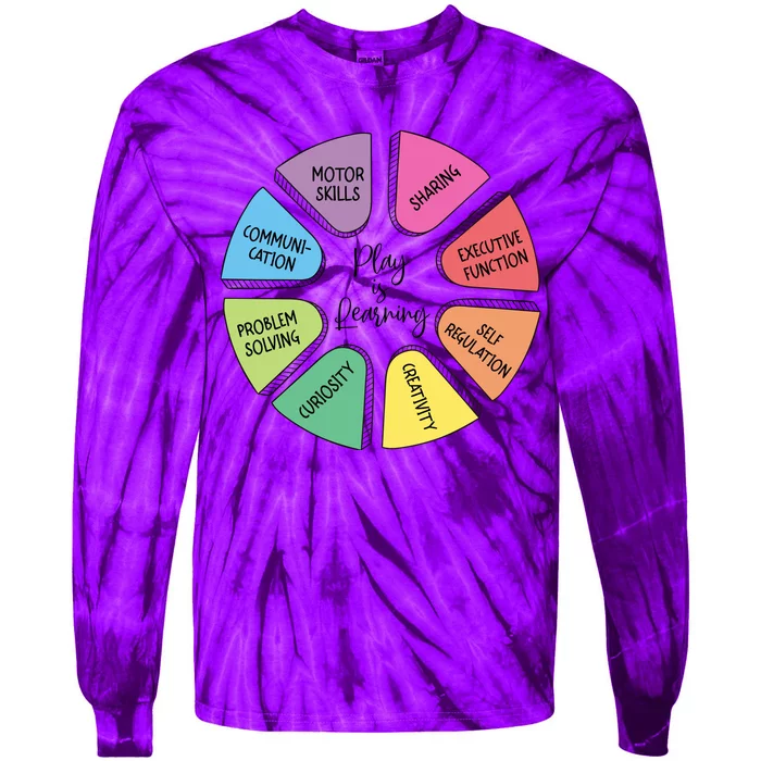 Play Is Learning Teacher Appreciation Tie-Dye Long Sleeve Shirt