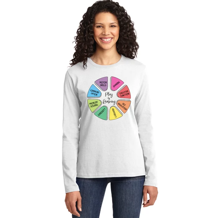 Play Is Learning Teacher Appreciation Ladies Long Sleeve Shirt