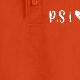 Ps I Love You Cute Gift Dry Zone Grid Performance Polo