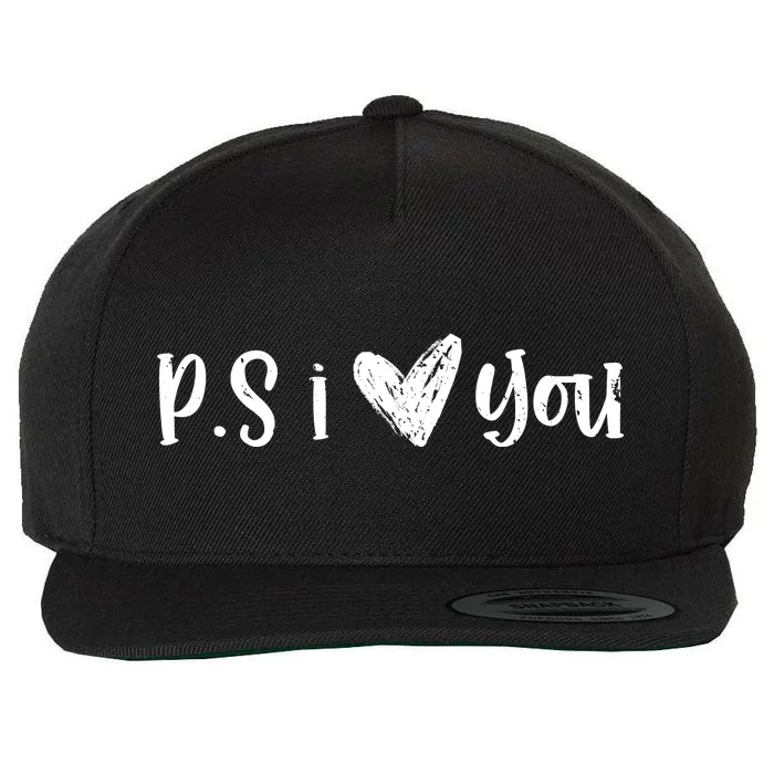 Ps I Love You Cute Gift Wool Snapback Cap