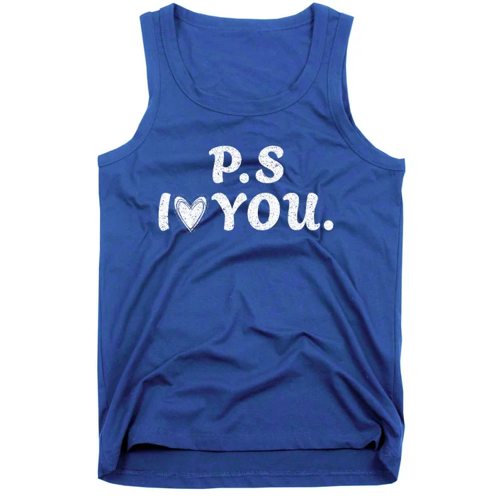 Ps I Love You Day Purple Ps I Love You For Couple Tank Top