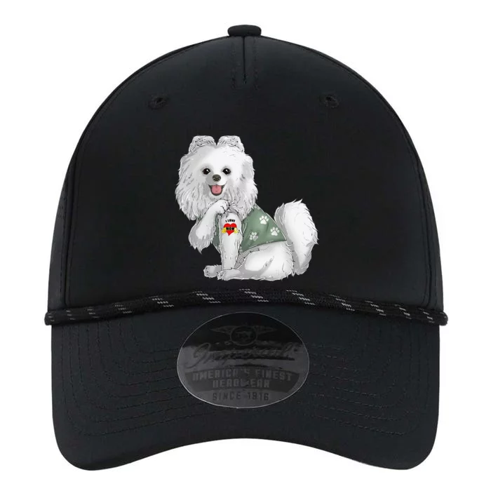 Pomeranian I Love Mom Tattoo Dog Funny Mother's Day Performance The Dyno Cap