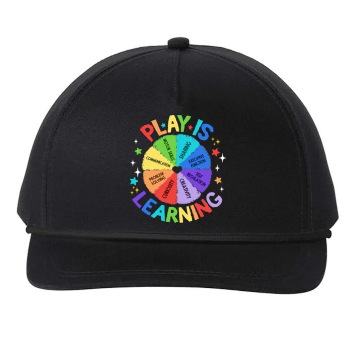 Play Is Learning Teachers Preschool Kindergartner Snapback Five-Panel Rope Hat