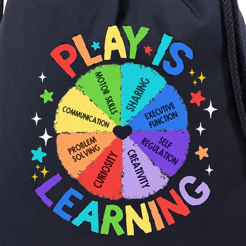 Play Is Learning Teachers Preschool Kindergartner Drawstring Bag