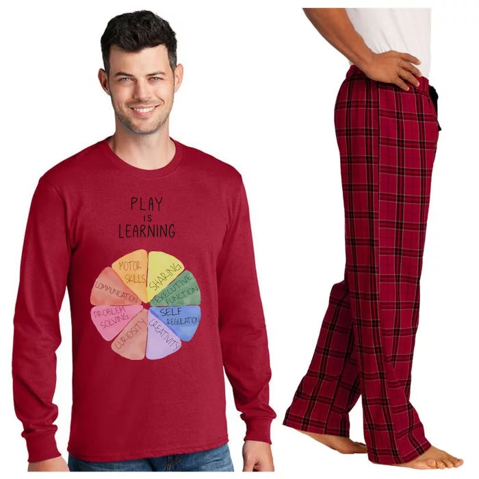 Play Is Learning Funny Teacher Long Sleeve Pajama Set