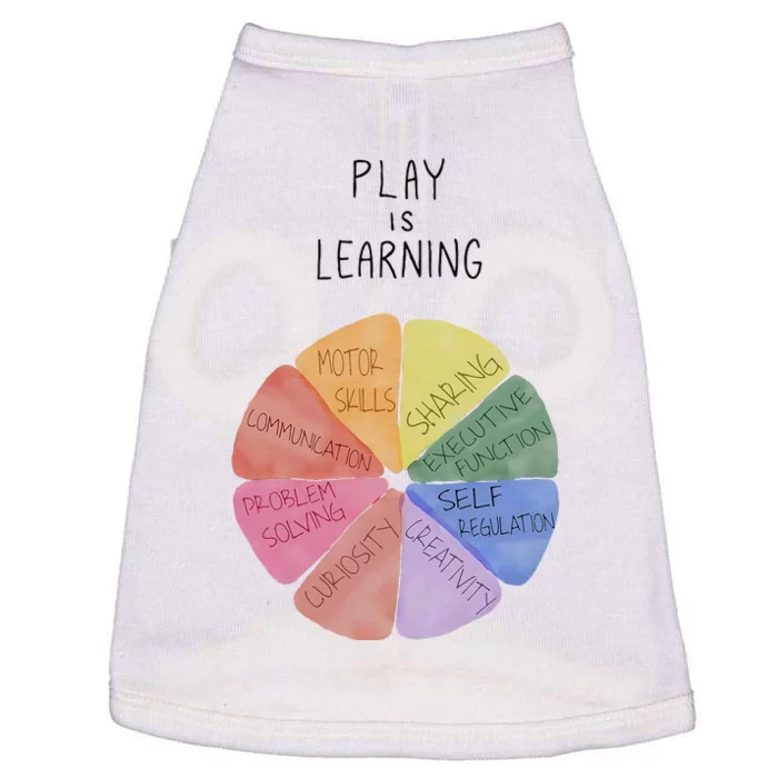 Play Is Learning Funny Teacher Doggie Tank