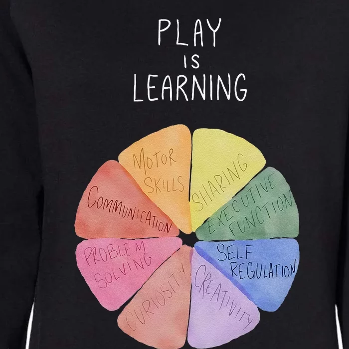 Play Is Learning Teacher Womens California Wash Sweatshirt