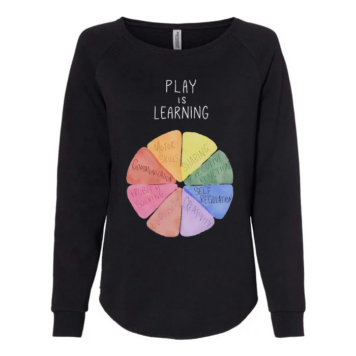 Play Is Learning Teacher Womens California Wash Sweatshirt