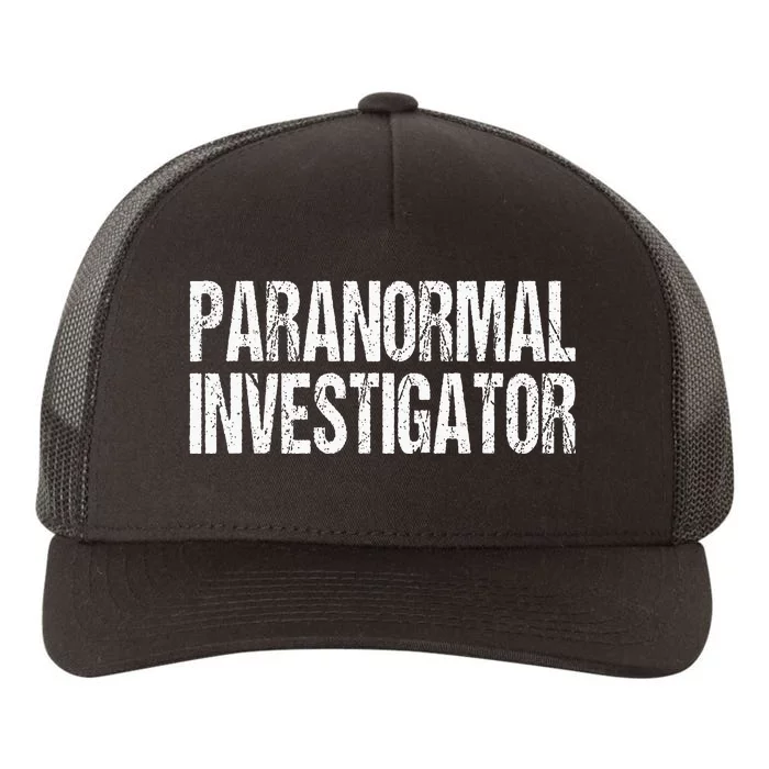 Paranormal Investigator Lazy Halloween Ghost Hunter Costume Yupoong Adult 5-Panel Trucker Hat