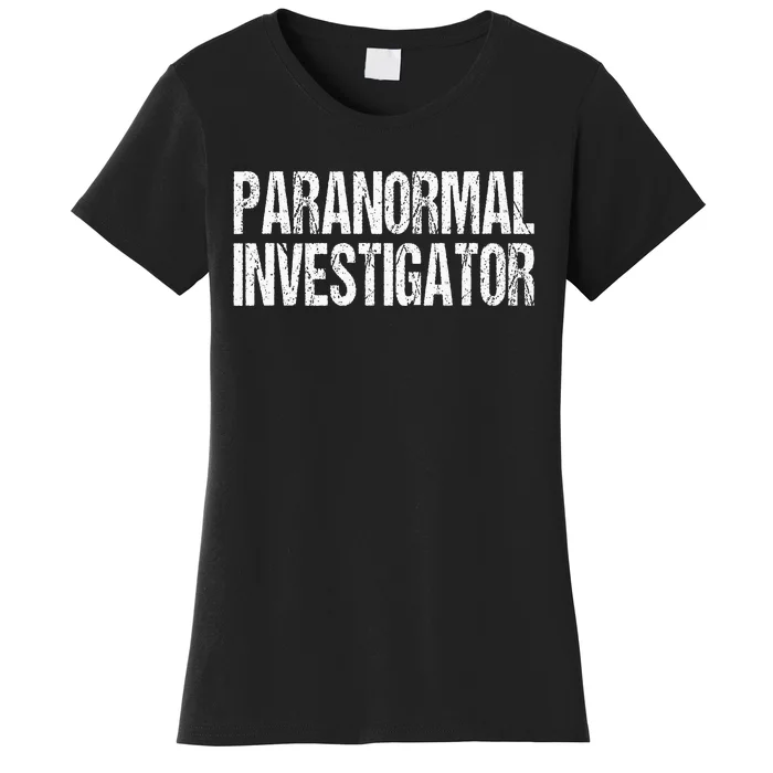 Paranormal Investigator Lazy Halloween Ghost Hunter Costume Women's T-Shirt