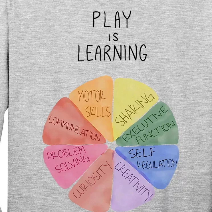 Play Is Learning Funny Teacher Tall Long Sleeve T-Shirt