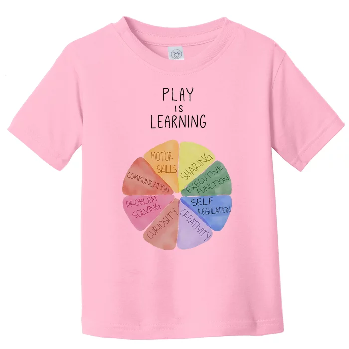 Play Is Learning Funny Teacher Toddler T-Shirt