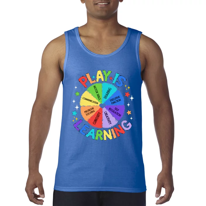 Play Is Learning Teacher Kindergarten Tank Top