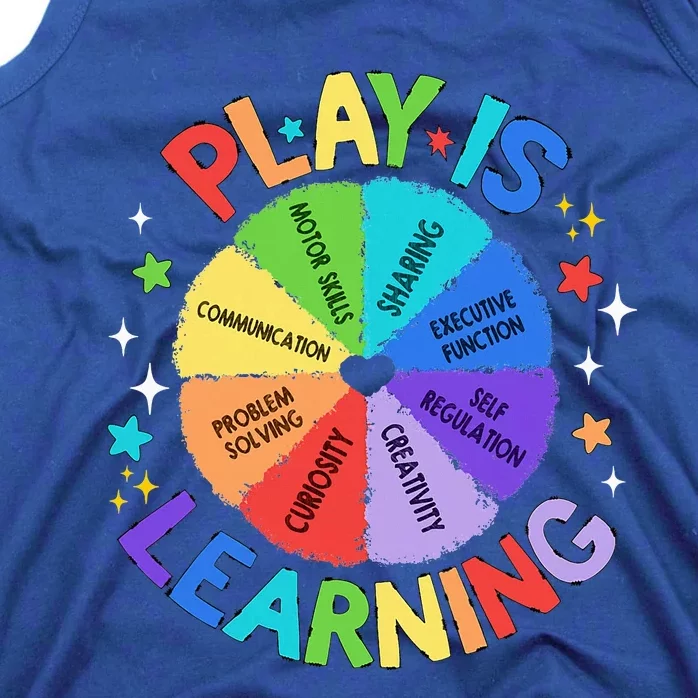 Play Is Learning Teacher Kindergarten Tank Top