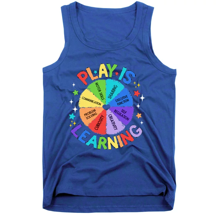 Play Is Learning Teacher Kindergarten Tank Top