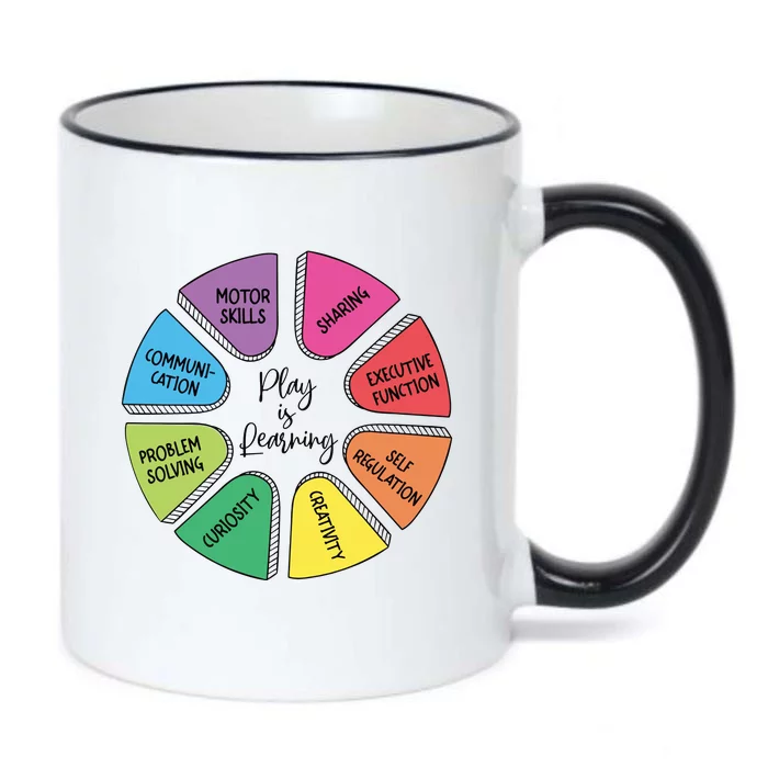 Play Is Learning Teacher Appreciation Black Color Changing Mug