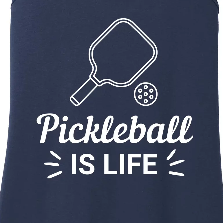 Pickleball Is Life Dink Enthusiast Gift. Ladies Essential Tank