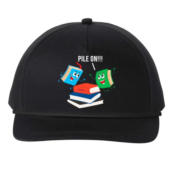 Pile On Books Snapback Five-Panel Rope Hat