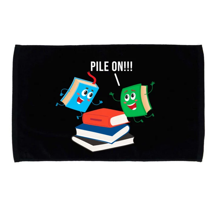 Pile On Books Microfiber Hand Towel