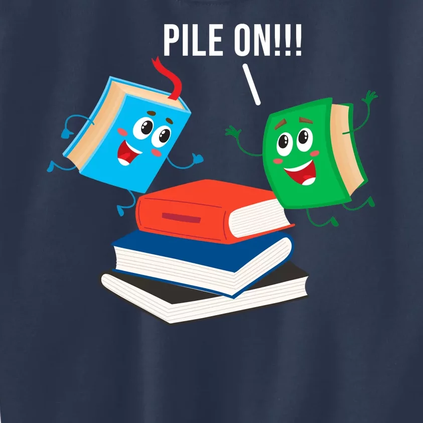 Pile On Books Kids Sweatshirt