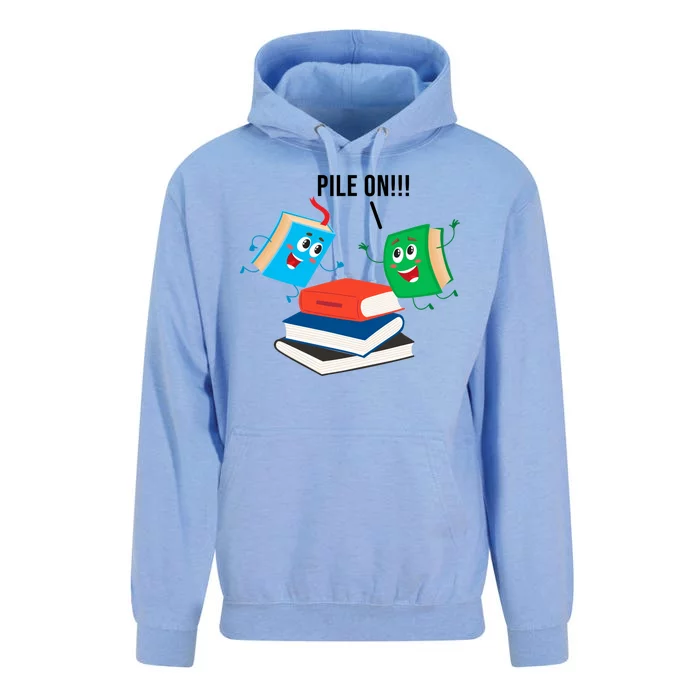 Pile On Books Unisex Surf Hoodie