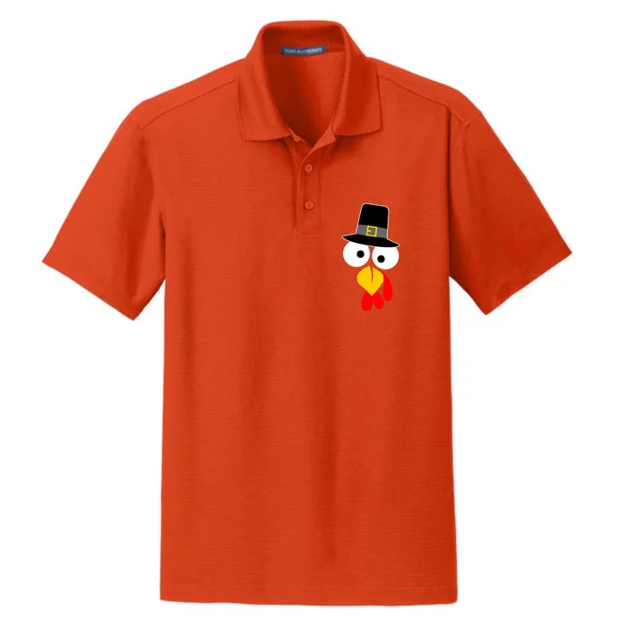 Pilgrim Turkey Big Face Thanksgiving Dry Zone Grid Performance Polo