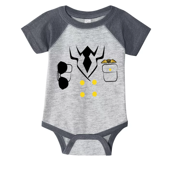 Pilot Costume Uniform Infant Baby Jersey Bodysuit