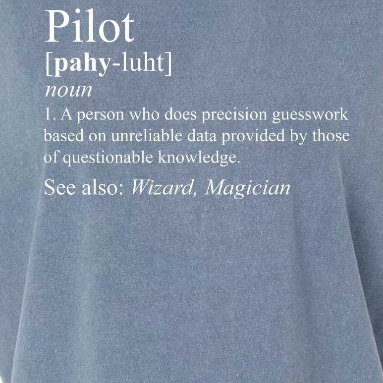 Pilot Definition Garment-Dyed Women's Muscle Tee