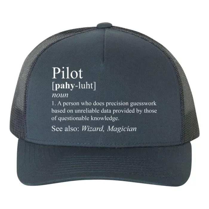 Pilot Definition Yupoong Adult 5-Panel Trucker Hat