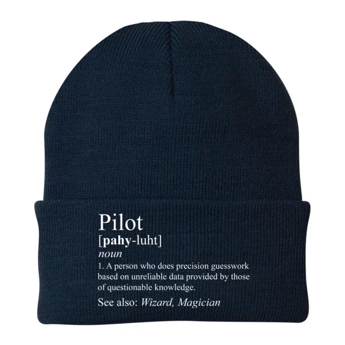 Pilot Definition Knit Cap Winter Beanie