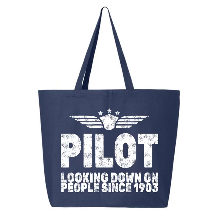 Pilot Looking Down On People Since 1903 25L Jumbo Tote