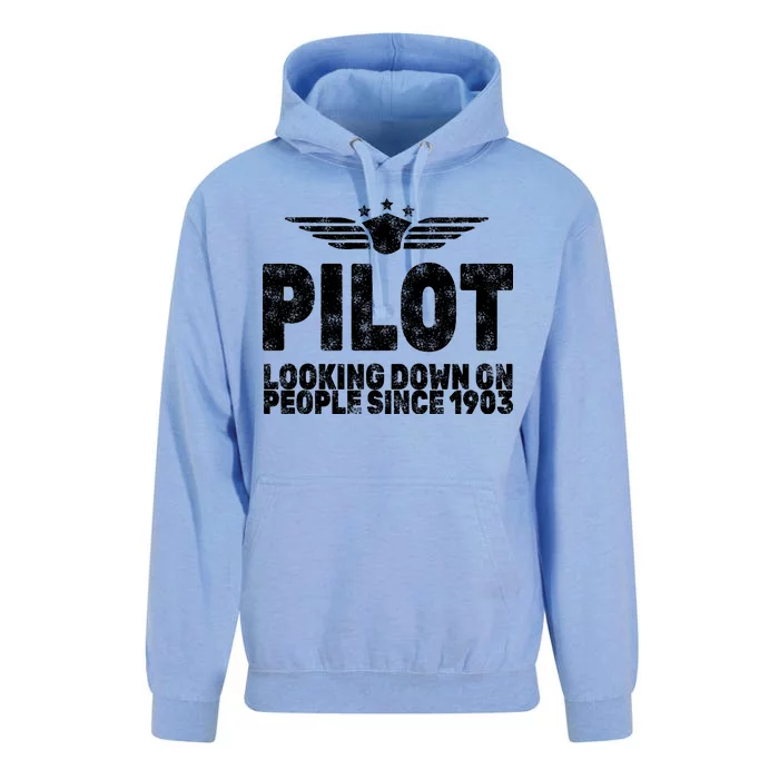 Pilot Looking Down On People Since 1903 Unisex Surf Hoodie